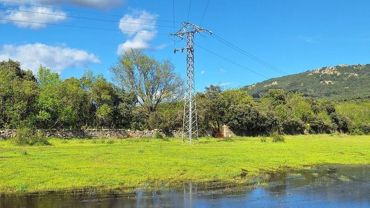 Redes eléctricas en la sierra madrileña