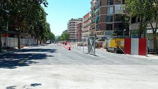 El paseo de las Delicias reabre parcialmente al tráfico con tres carriles habilitados