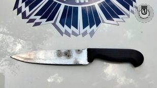 Detenido un hombre por amenazar de muerte a otro con un cuchillo de 15 centímetros