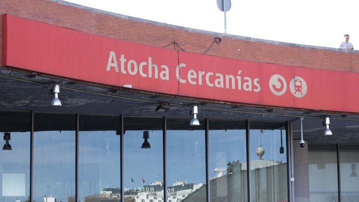 Estacion de Atocha Parte Exterior con la UME