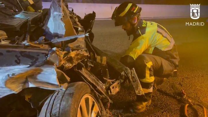 Accidente de tráfico en Moratalaz