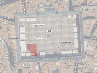 Las obras de rehabilitación del túnel bajo la Plaza Mayor comienzan este lunes