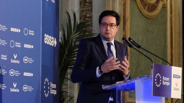 El secretario general del PSOE-M y ministro para la Transformación Digital y de la Función Pública, Óscar López, protagoniza un desayuno informativo de Nueva Economía Fórum