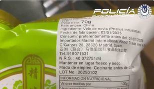 Retirados de la venta en comercios chinos más de 290.000 hongos 'velo de novia'