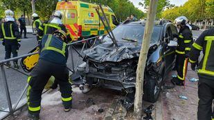 Accidente de tráfico en Majadahonda