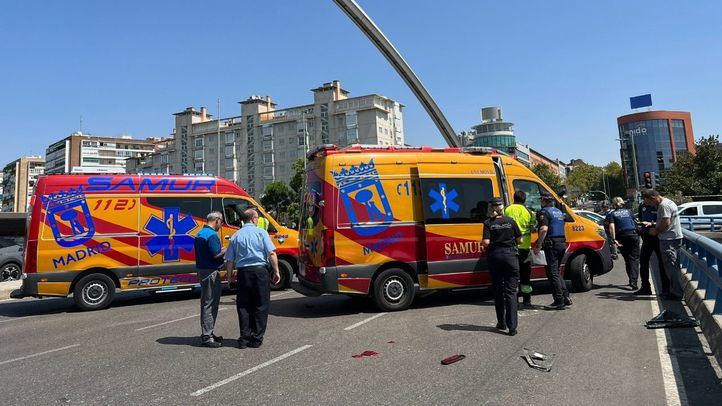 Imagen de archivo de accidente de tráfico en Ventas