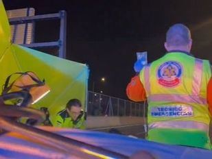 Herido grave tras un accidente de moto en la M-30