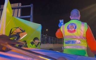 Herido grave tras un accidente de moto en la M-30