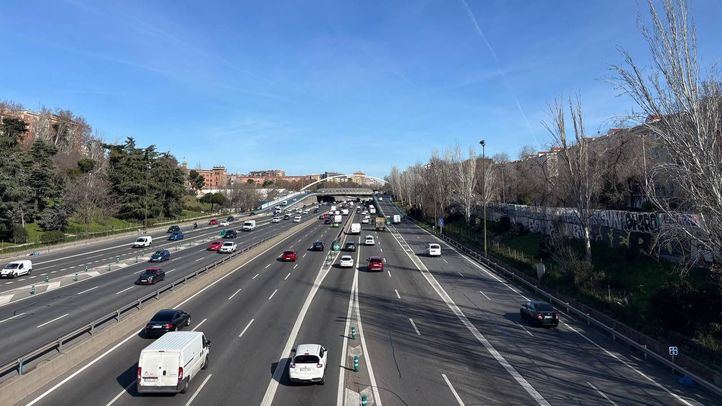 Vista de la M-30 a la altura de Ventas