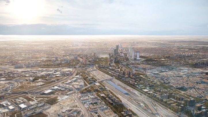 Render de cómo será la zona de Madrid Nuevo Norte