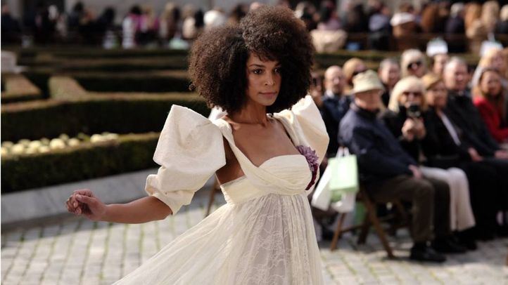 Modelo durante un desfile de 'Madrid es Moda'