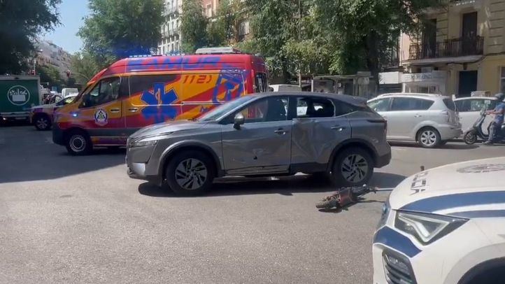 Accidente de tráfico en Chamberí
