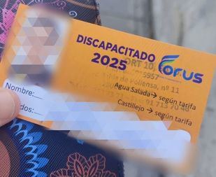 Carné de uso de la piscina de Parla para una persona con discapacidad