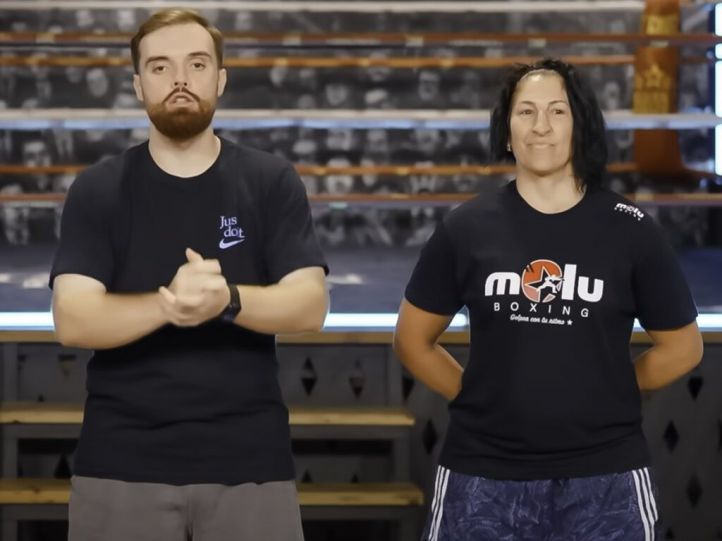 La exboxeadora y concejal Miriam Gutiérrez, en el vídeo de Ibai Llanos