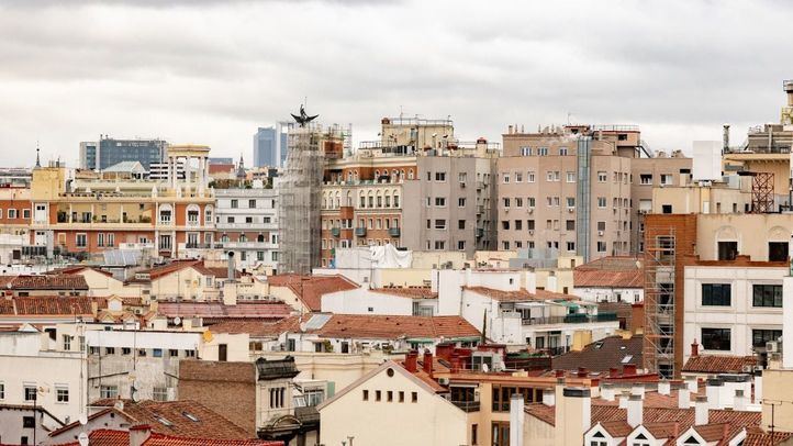 Edificios de Madrid vistos desde la azotea del Teatro Real, a 6 de marzo de 2025