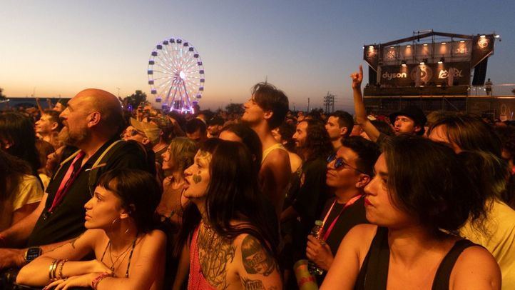 Ambiente previo en el recinto Iberdrola Music, ubicación del festival Mad Cool 2025, a 10 de julio de 2025