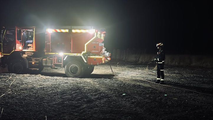Descubierto un cuerpo carbonizado en Morata de Tajuña en la extinción de un incendio