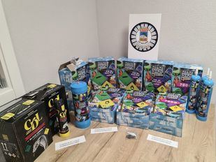 Incautadas 38 bombonas de gas de la risa en Los Molinos