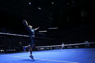 Martín Di Nenno durante el Premier Padel Madrid de 2022