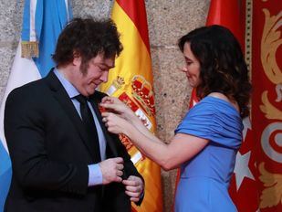 La Justicia inadmite el recurso del PSOE contra la concesión de la Medalla Internacional de la Comunidad a Milei