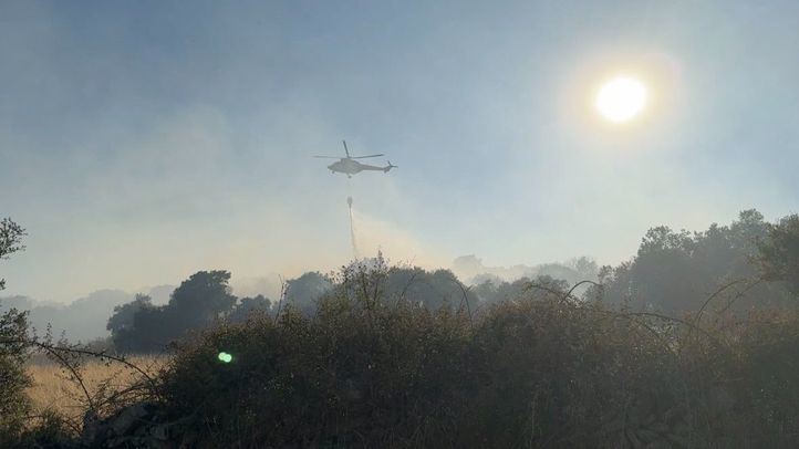 Incendio forestal en Zarzalejo