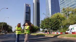 Primeras retenciones en sentido entrada por las obras del túnel del Parque Castellana