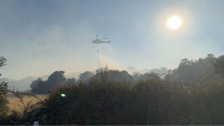 Incendio forestal en Zarzalejo