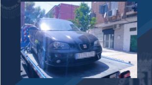 Detenido un hombre en Puente de Vallecas tras una persecución con un coche robado