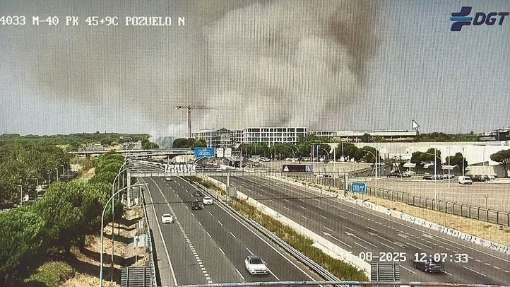 Incendio cerca de la M-40