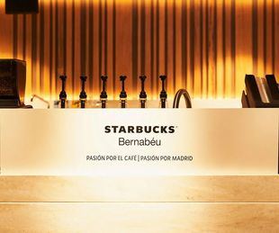 Starbucks estrena en el Bernabéu su tienda más grande de España y la primera en un estadio