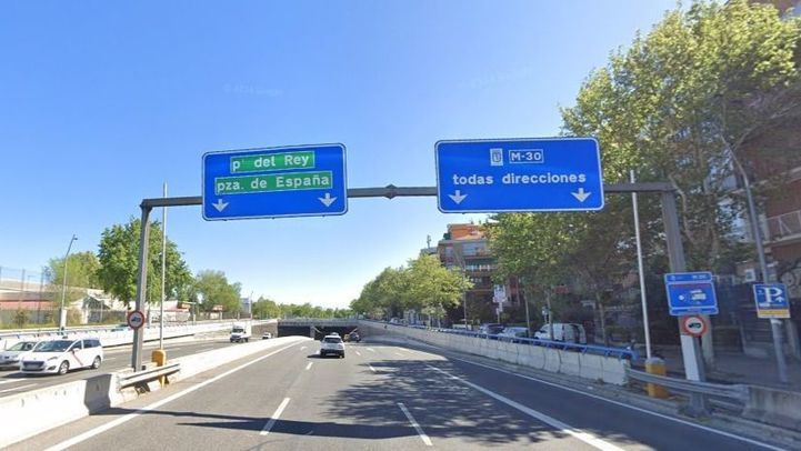 Túnel de acceso a la M-30 desde la Avenida de Portugal