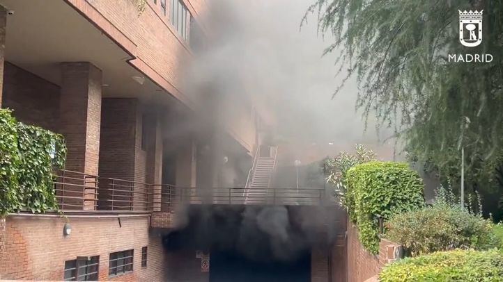 Incendio en un garaje de Fuencarral