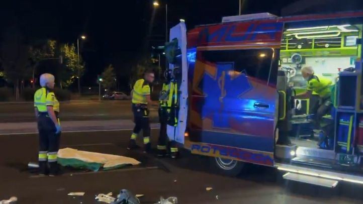 Accidente de tráfico en la intersección de Francisco Silvela con Príncipe de Vergara