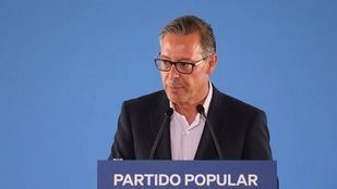 El secretario general del PP de Madrid, Alfonso Serrano, durante la clausura de las Jornadas del Grupo Parlamentario Popular celebradas en Arganda del Rey