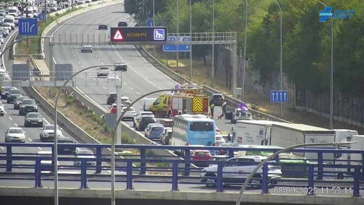 Accidente múltiple en la A-2