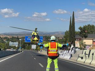 Fallece una conductora en un accidente de tráfico en la M-509 a la altura de Las Rozas