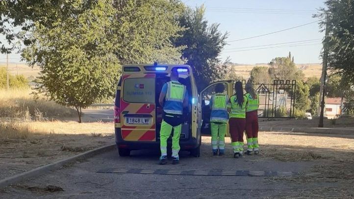 Herido por quemaduras en Fuentidueña de Tajo