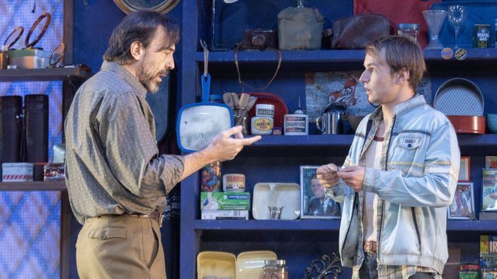 Instantánea de la obra American buffalo, en el teatro Fernán Gómez