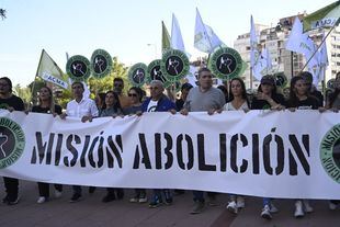 Manifestación antitaurina en Las Ventas en 2022