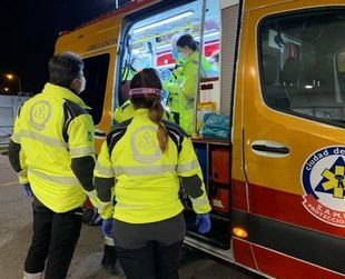 Seis heridos leves en un accidente en la calle Serrano