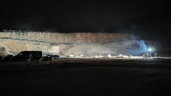 Rodaje en la Cantera Municipal de Orusco de Tajuña