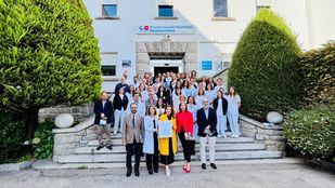La consejera de Sanidad Fátima Matute en el Hospital de Guadarrama