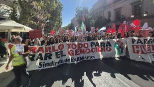 Paros, huelga, marchas y un encierro en el ámbito educativo en apoyo a Palestina