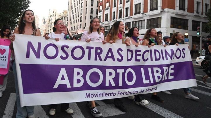Manifestación por el aborto libre, en una imagen de archivo