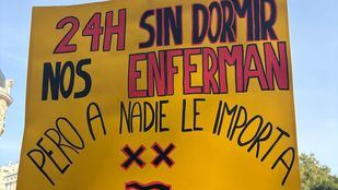 Marcha de médicos contra el Estatuto Marco