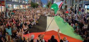 Madrid se llena de banderas palestinas contra el "genocidio" en Gaza y por la ruptura total con Israel