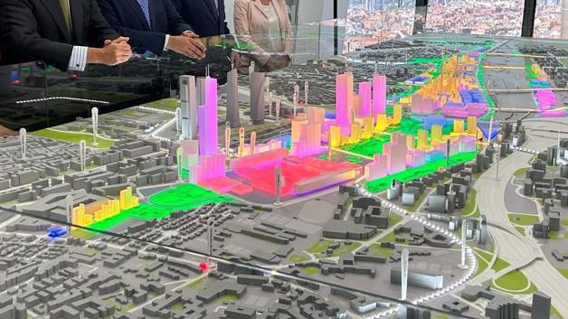 Maqueta de lo que será Madrid Nuevo Norte