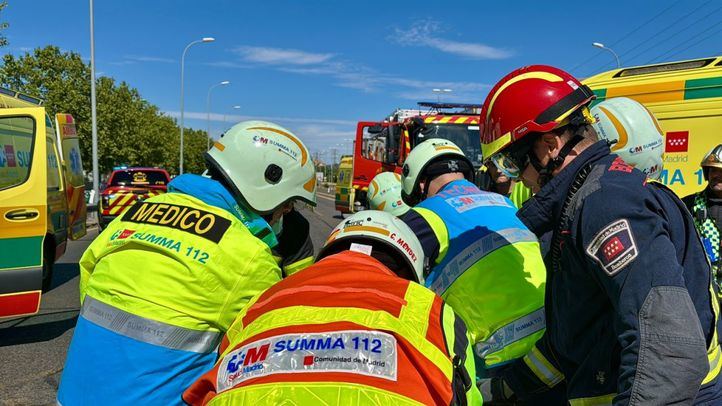 Imagen de archivo de sanitarios del Summa112