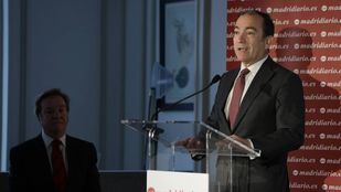 El delegado del área de Medio Ambiente, Urbanismo y Movilidad del Ayuntamiento de Madrid, Borja Carabante, durante su intervención en las XXIII Jornadas de Medio Ambiente de Madridiario.