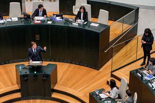 Archivo: Almeida interviene en la sesión ordinaria del Pleno municipal